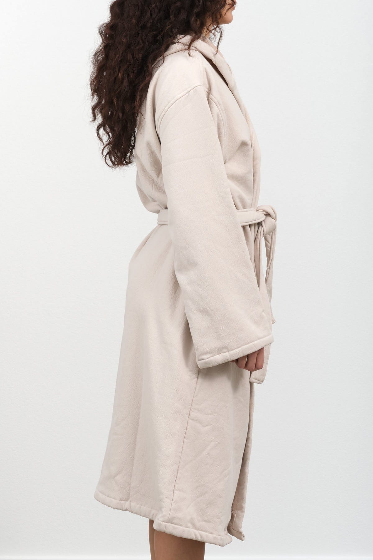 Saarde Apparel Womens Lounge Vintage Wash Robe in Clay