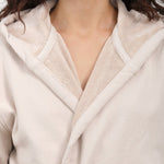 Saarde Apparel Womens Lounge Vintage Wash Robe in Clay