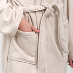 Saarde Apparel Womens Lounge Vintage Wash Robe in Clay