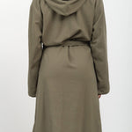Saarde Apparel Womens Lounge Vintage Wash Robe in Olive