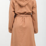 Saarde Apparel Womens Lounge Vintage Wash Robe in Terracotta