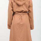 Saarde Apparel Womens Lounge Vintage Wash Robe in Terracotta