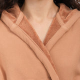 Saarde Apparel Womens Lounge Vintage Wash Robe in Terracotta