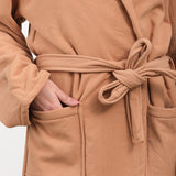 Saarde Apparel Womens Lounge Vintage Wash Robe in Terracotta