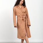 Saarde Apparel Womens Lounge Vintage Wash Robe in Terracotta