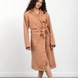 Saarde Apparel Womens Lounge Vintage Wash Robe in Terracotta