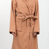 Saarde Apparel Womens Lounge Vintage Wash Robe in Terracotta Terracotta / S/M