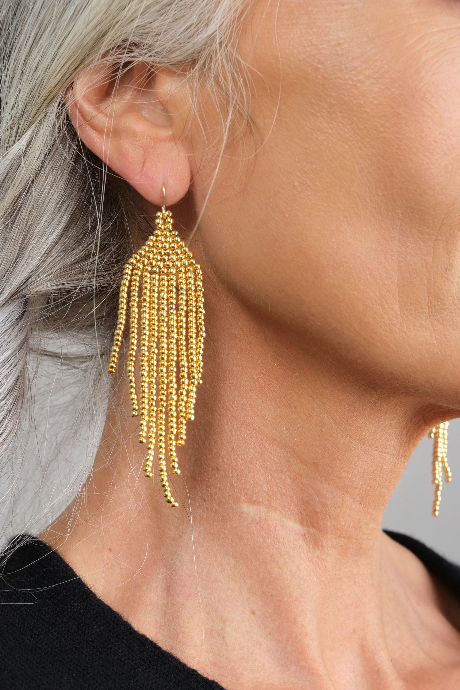 Salihah Moore Jewelry Earrings Mini Gold Earrings Gold / 3.5"