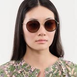 Salt Optics Accessories Sunglasses Seine Sunglasses in Brushed Gold/Black Brushed Gold/Black