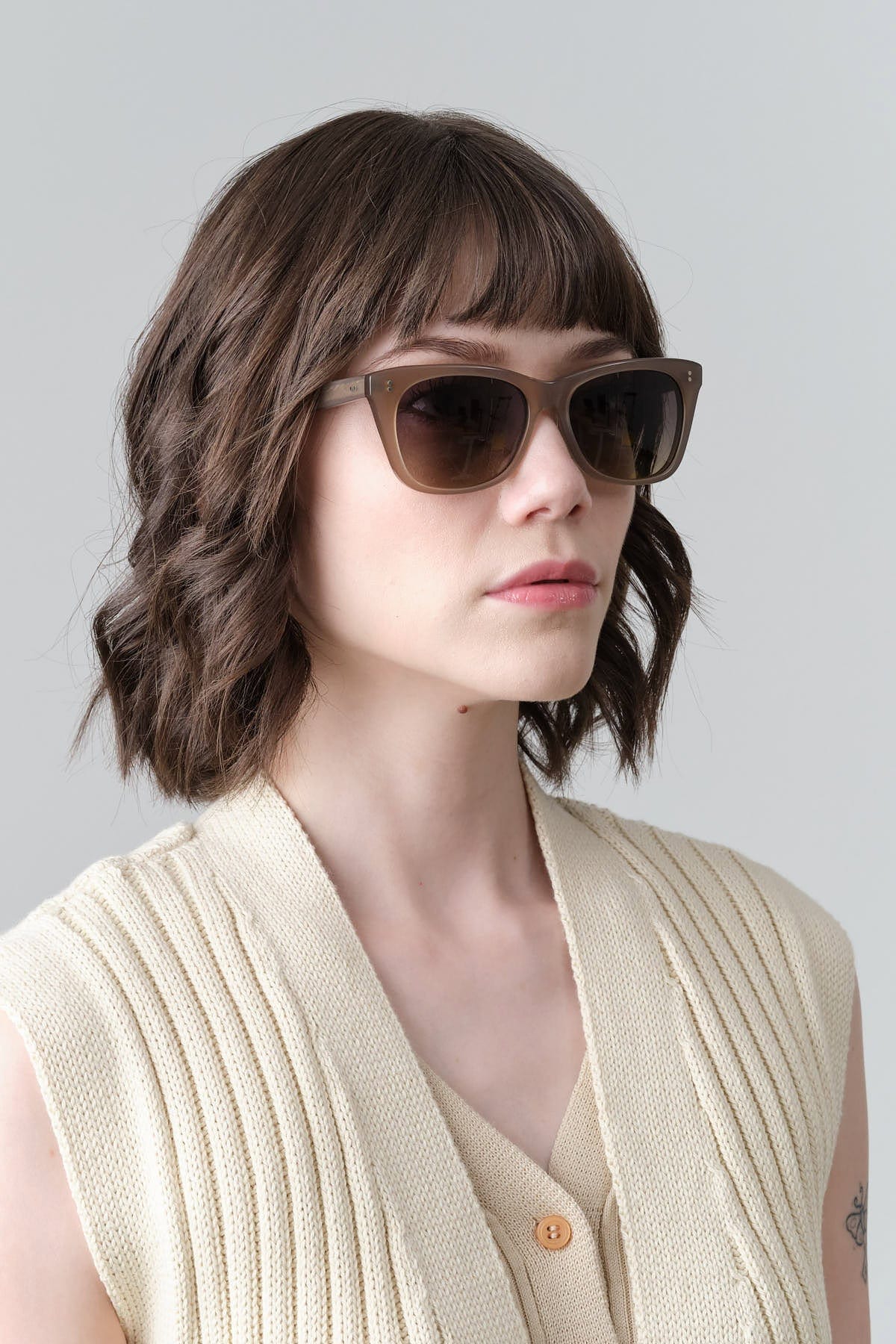 Salt Optics Accessories Sunglasses Sela Sunglasses in Taupe Taupe