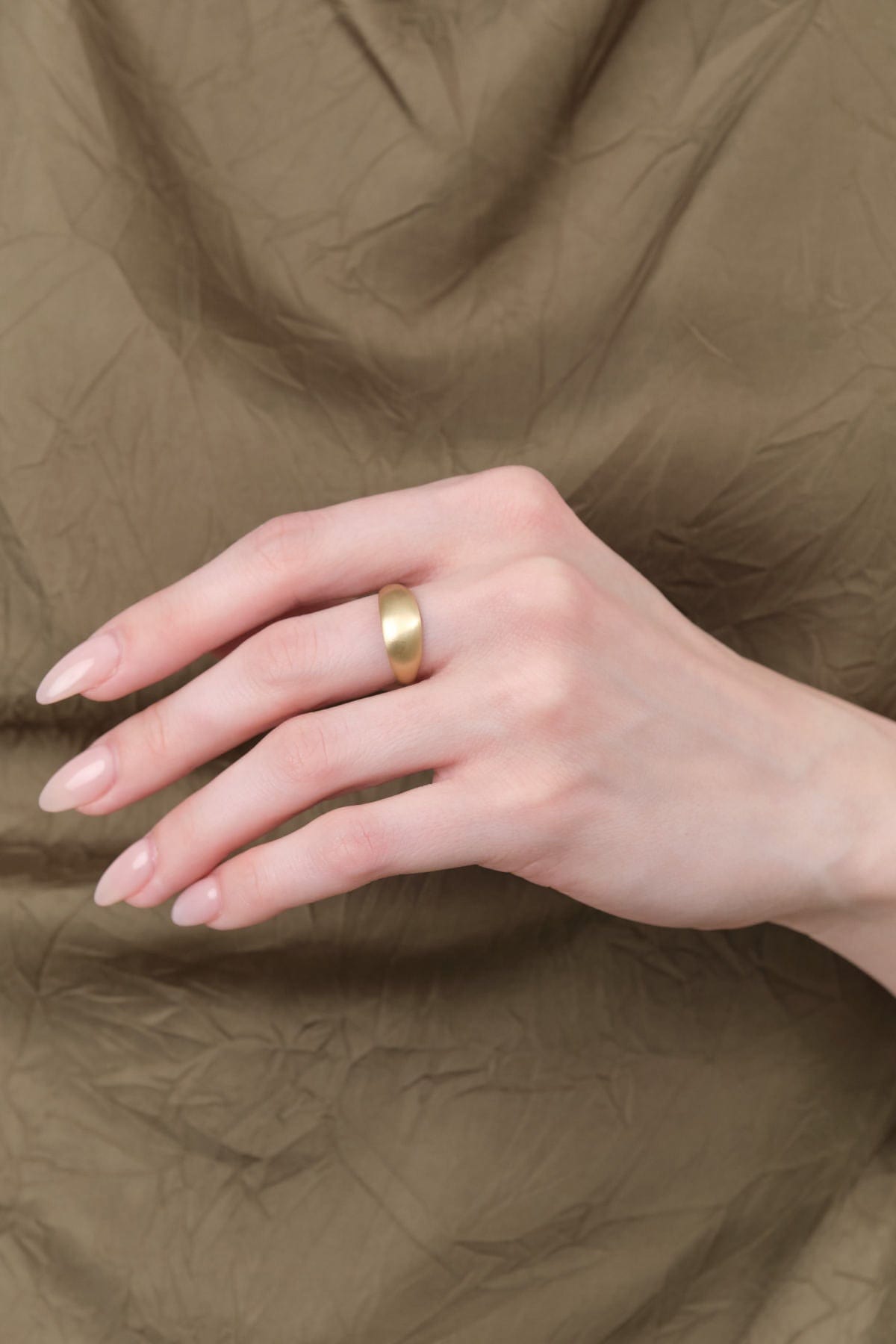 Sarah McGuire Jewelry Rings 10KY Gold Smooth Short Sleeve Ring 10KY Yellow Gold / 6
