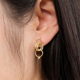 Sarah McGuire Jewelry Earrings Petite Wrought Links Earrings 18K Yellow Gold / 1" L