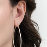 Sarah McGuire Jewelry Earrings Large Anjou Hoops Sterling Silver / 2.5" L X 1.75" W