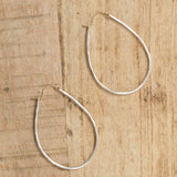 Sarah McGuire Jewelry Earrings Large Anjou Hoops Sterling Silver / 2.5" L X 1.75" W