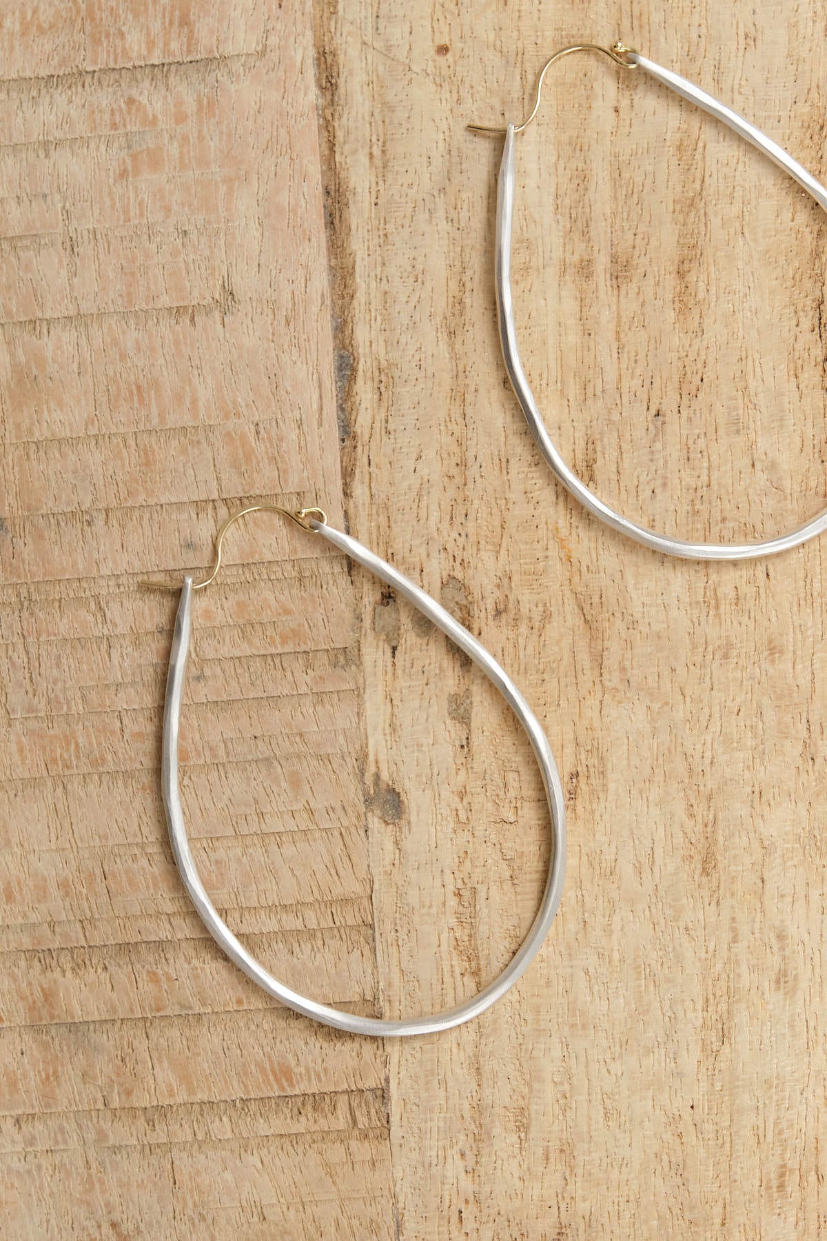 Sarah McGuire Jewelry Earrings Large Anjou Hoops Sterling Silver / 2.5" L X 1.75" W