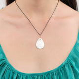 Sarah McGuire Jewelry Necklaces Large Astrid Teardrop Necklace Sterling Silver / 18" Chain