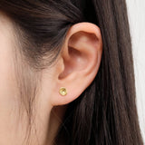 Sarah McGuire Jewelry Earrings Mussel Shell Stud Earrings 18K Yellow Gold / 1/4" Dia