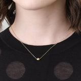 Sarah McGuire Jewelry Necklaces Pave Faceted Bead Necklace 14KY Gold / 17" Chain