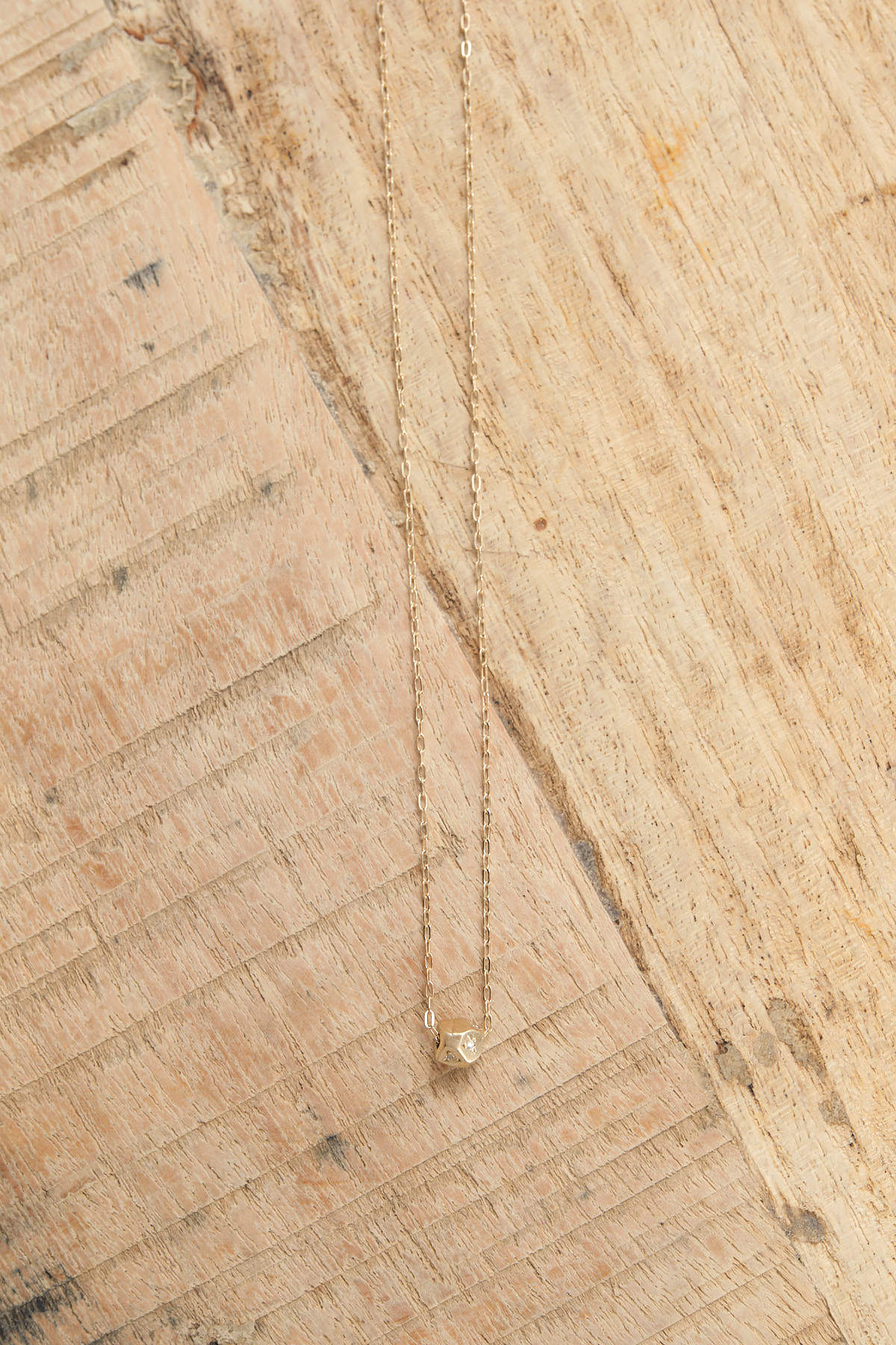 Sarah McGuire Jewelry Necklaces Pave Faceted Bead Necklace 14KY Gold / 17" Chain