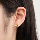 Sarah McGuire Jewelry Earrings Shield Hoops 18K Yellow Gold / Pair