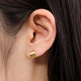 Sarah McGuire Jewelry Earrings Shield Hoops 18K Yellow Gold / Pair
