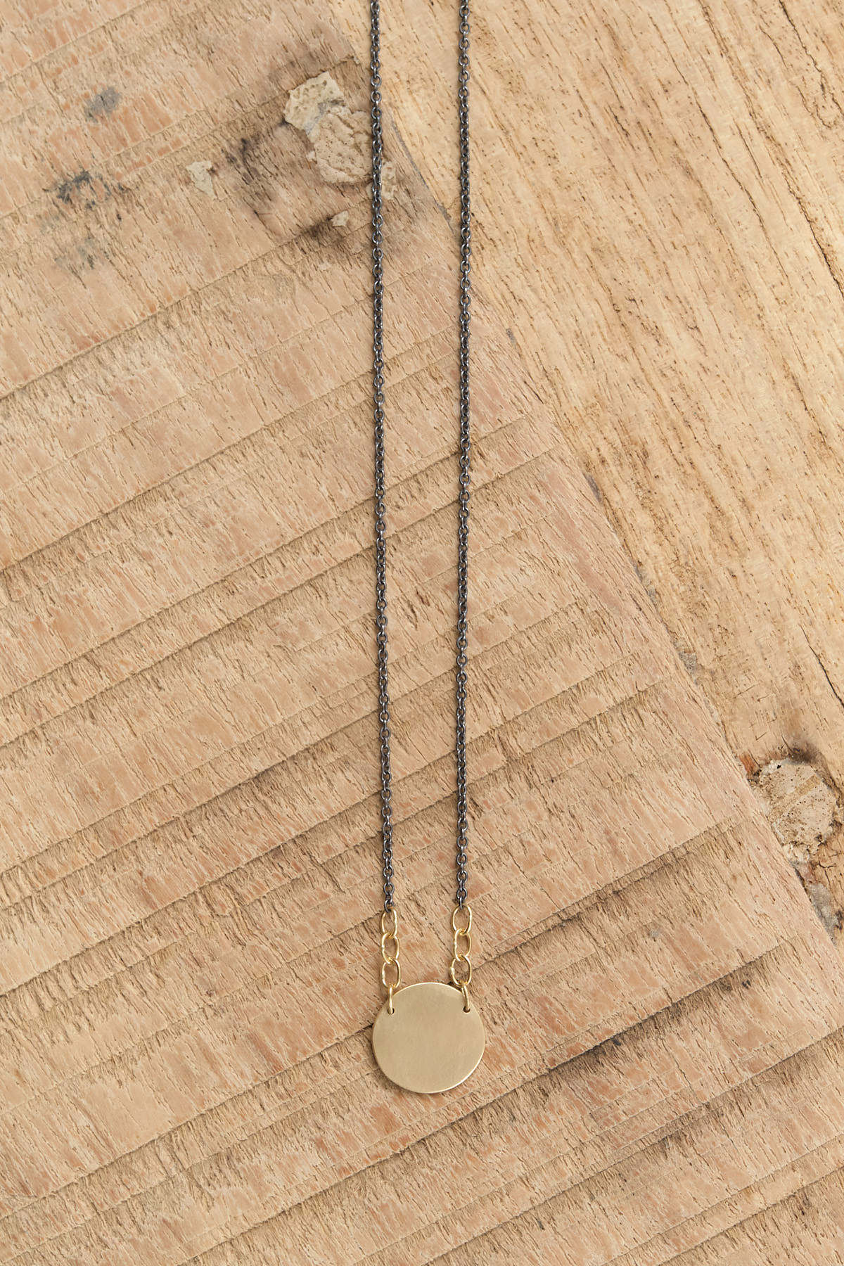 Sarah McGuire Jewelry Necklaces Small Paper Moon Necklace 18KY Gold / 18" Chain