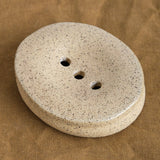 Virginia Sin Home Bath Accessories Peb Soap Dish Salt / 4.5" L X 3.75" W X 1" H