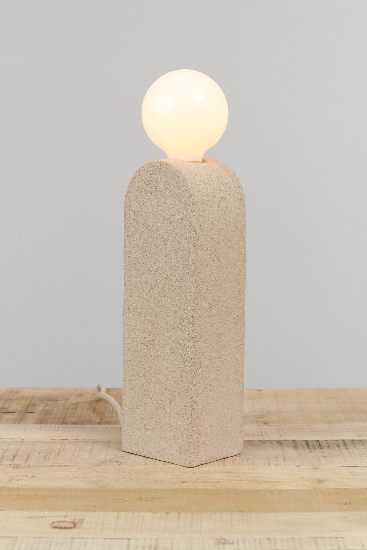 Virginia Sin Home Lamps Denali Table Light Sand / 4" L X 3.5" W X 16.5" H