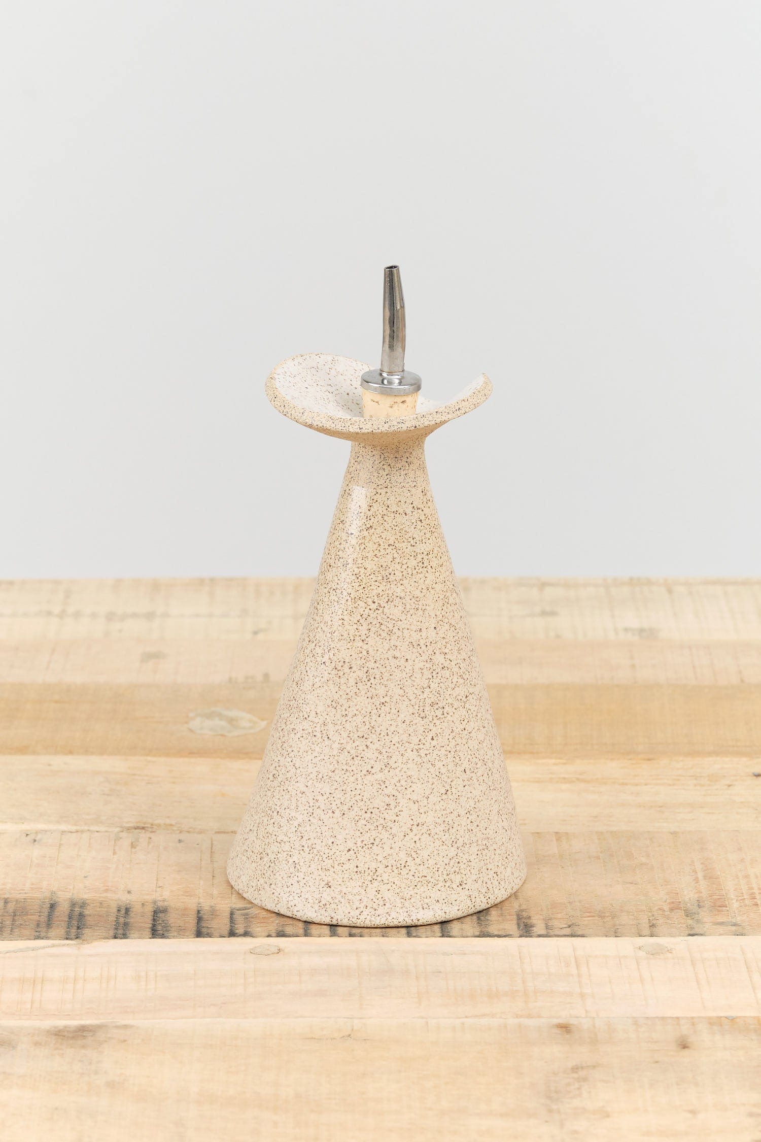 Virginia Sin Home Kitchen Serving Flora Oil Cruet Salt / 10" H X 5" Dia