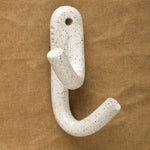 Virginia Sin Home Hooks Leggy Crossed Wall Hook Speckled White / 4.5"L X 2.25"W X 2.25"D