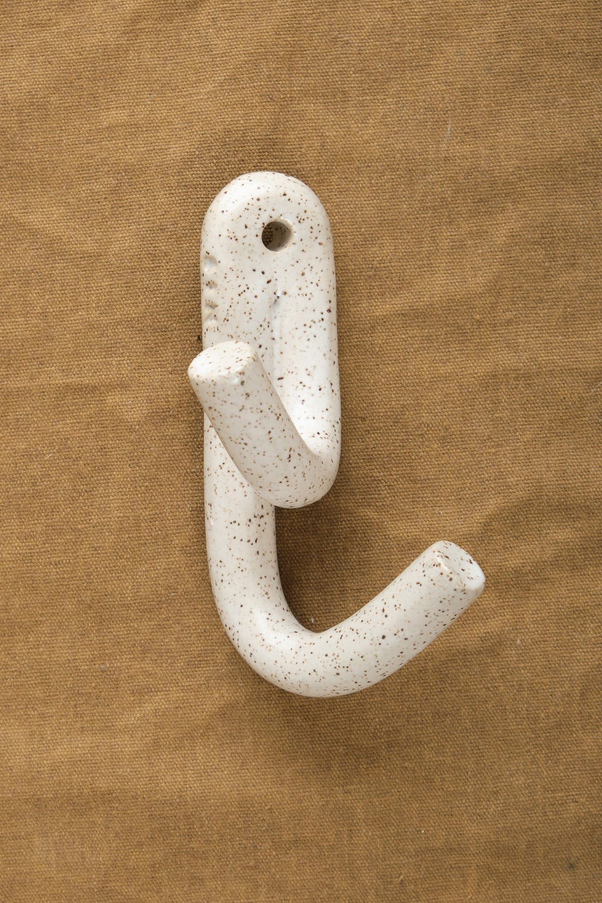 Virginia Sin Home Hooks Leggy Crossed Wall Hook Speckled White / 4.5"L X 2.25"W X 2.25"D