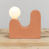 Virginia Sin Home Lamps Little Hills Table Lamp Terracotta / 10" L X 3.5" D X 8.5" H