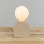 Virginia Sin Home Lamps Mima Table Lamp Sand / 4" L X 3.5" W X 8" H