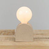 Virginia Sin Home Lamps Mima Table Lamp Sand / 4" L X 3.5" W X 8" H
