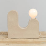 Virginia Sin Home Lamps Rolling Hills Table Lamp Sand / 13" W X 3.5" D X 12" H