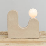 Virginia Sin Home Lamps Rolling Hills Table Lamp Sand / 13" W X 3.5" D X 12" H