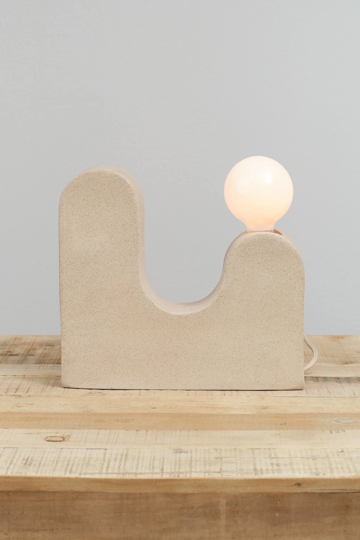 Virginia Sin Home Lamps Rolling Hills Table Lamp Sand / 13" W X 3.5" D X 12" H