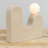Virginia Sin Home Lamps Rolling Hills Table Lamp Sand / 13" W X 3.5" D X 12" H
