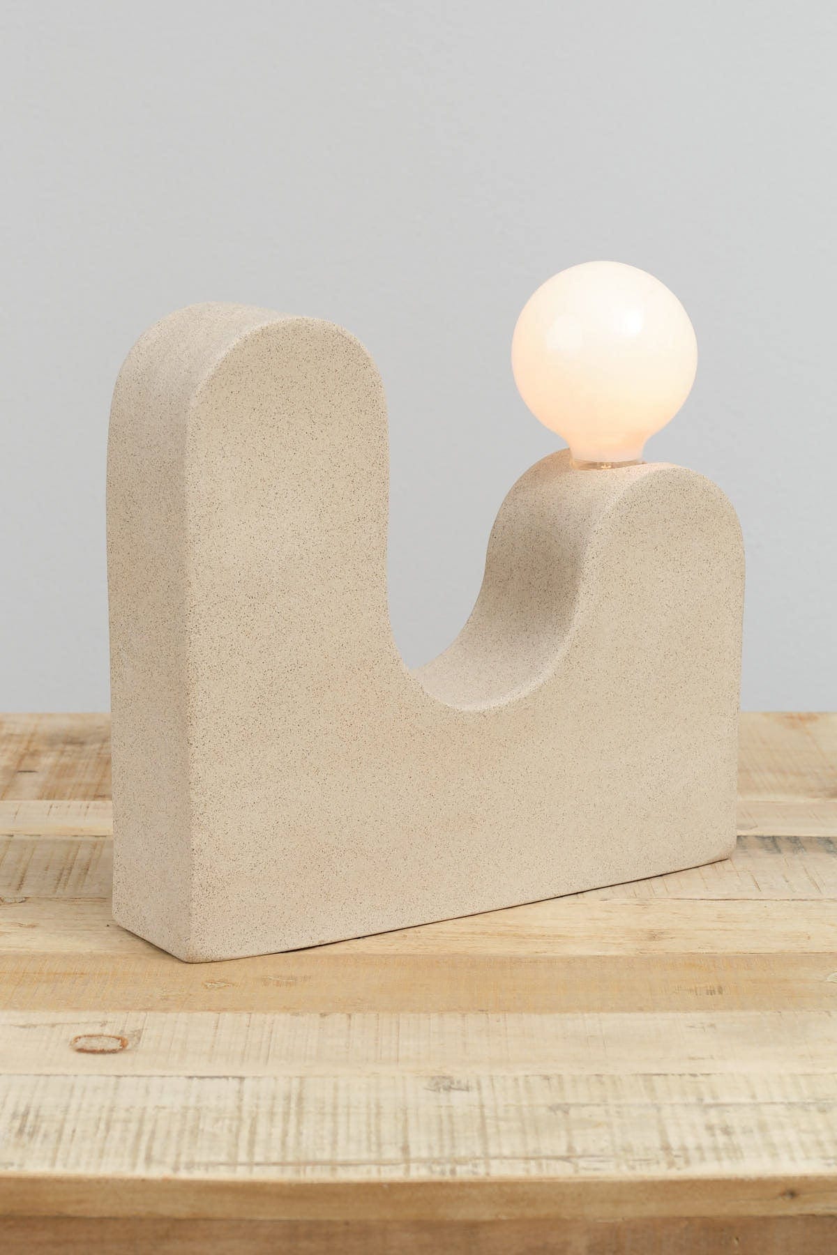 Virginia Sin Home Lamps Rolling Hills Table Lamp Sand / 13" W X 3.5" D X 12" H