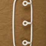 Virginia Sin Home Hooks Trio Coat Rack in Speckled White Speckled White / 20" L X 6.5" W X 2" H