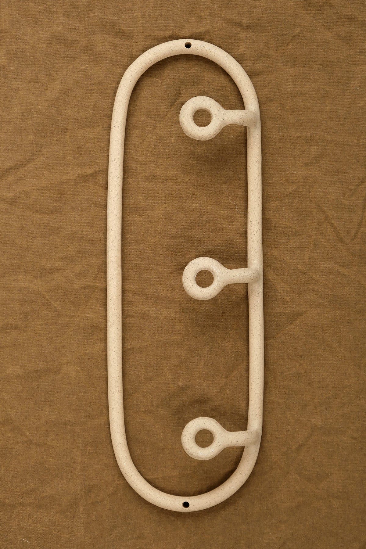 Virginia Sin Home Hooks Trio Coat Rack in Speckled Speckled / 20" L X 6.5" W X 2" H