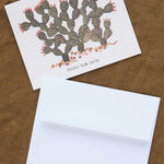Small Adventure Craft Stationery Prickly Pear Cactus Card