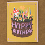 Small Adventure Craft Stationery Mushroom Cake Birthday Card