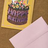 Small Adventure Craft Stationery Mushroom Cake Birthday Card