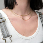 Stephanie Windsor Jewelry Necklaces Baby Marine Link Necklace 14K Yellow Gold / 16"