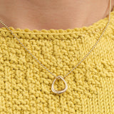 Stephanie Windsor Jewelry Necklaces Teardrop Charm Holder Clasp 14K Yellow Gold / Teardrop