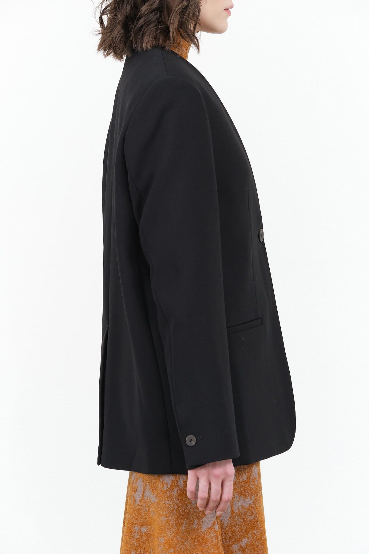 Studio Nicholson Apparel Womens Jackets Joyce Collarless Tailored Blazer