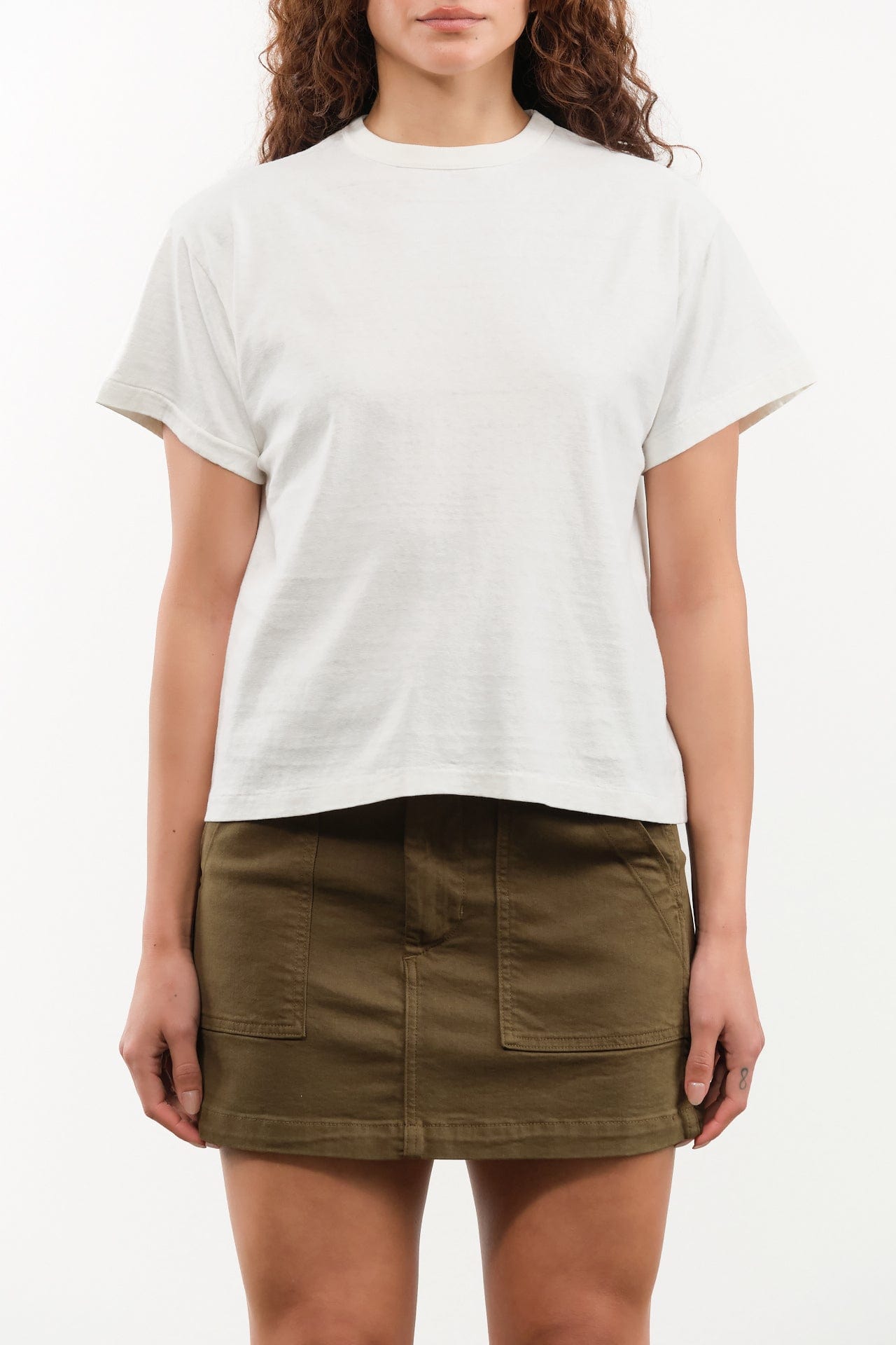 Sunray Sportswear Apparel Womens Tees Hi'aka T-Shirt in Pigment Blanc de Blanc