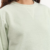 Sunray Sportswear Apparel Womens Lounge Hina Sweatshirt in Pigment Sea Foam