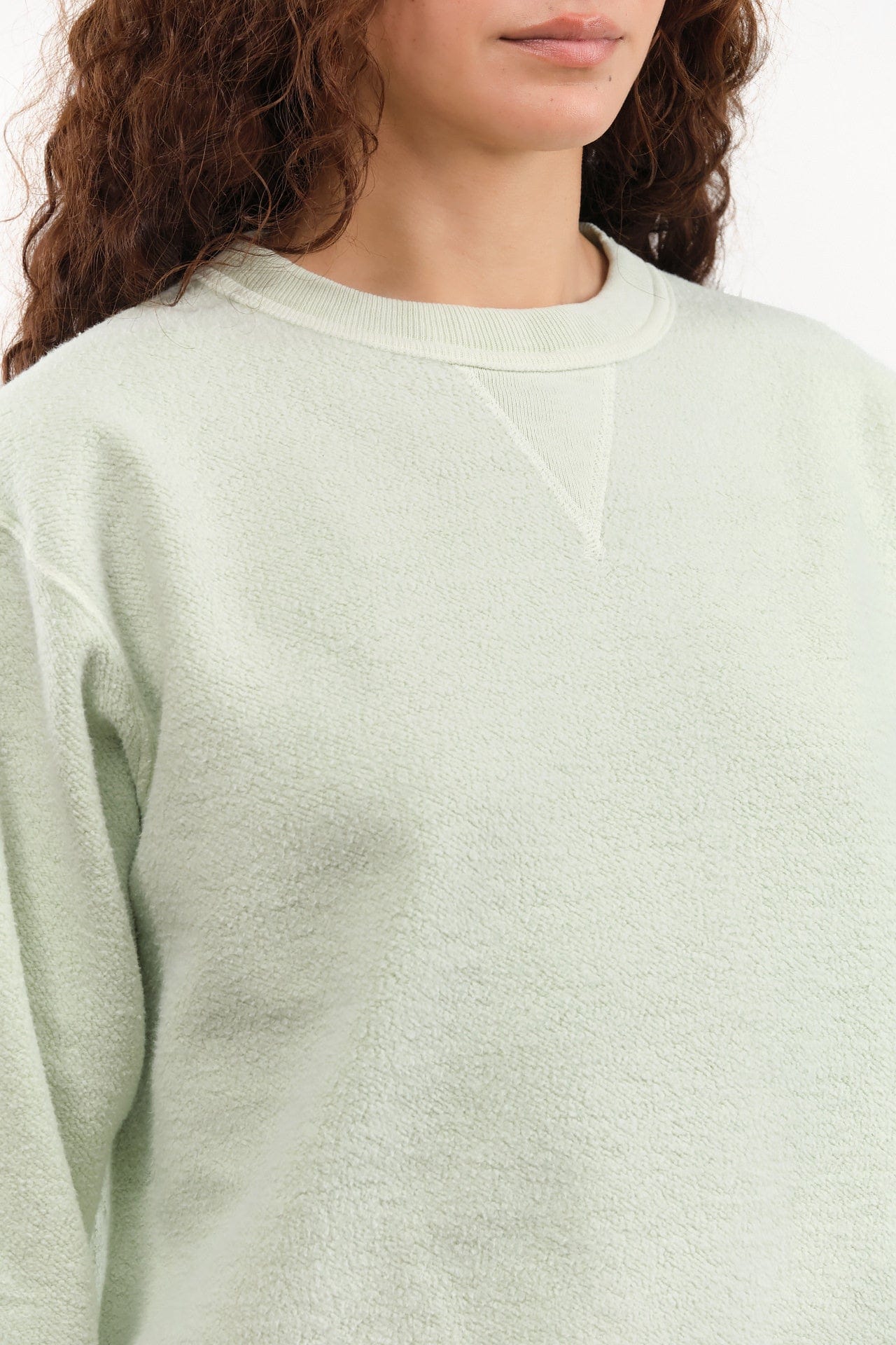 Sunray Sportswear Apparel Womens Lounge Hina Sweatshirt in Pigment Sea Foam